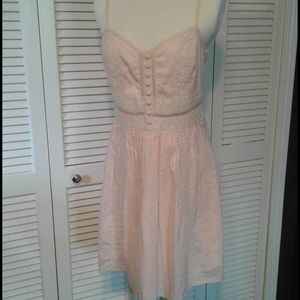 Abercrombie & Fitch pink eyelet dress